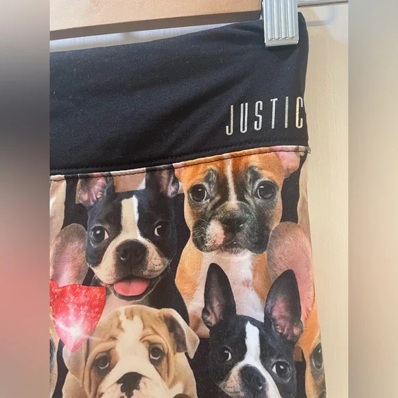 Justice Active Puppy Leggings - Size 10 - Picture 2 of 7